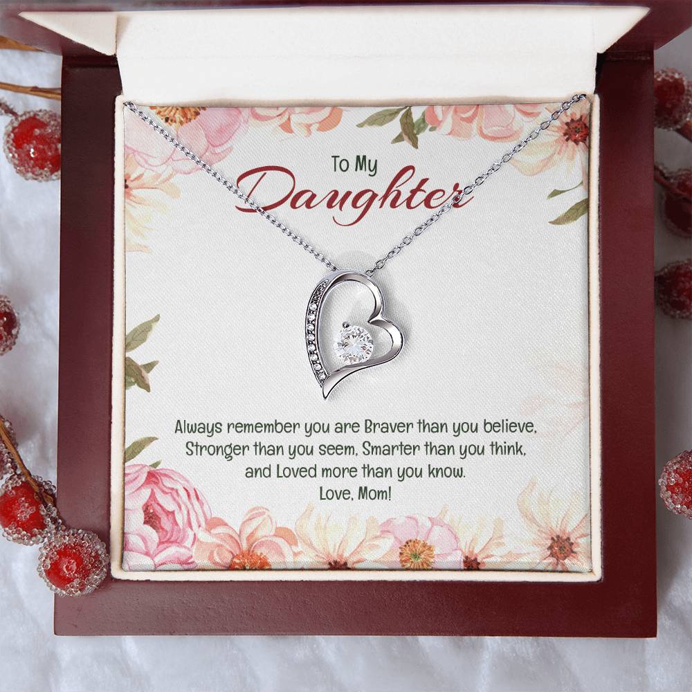 Forever Love Necklace For Daughter - Floral Delight