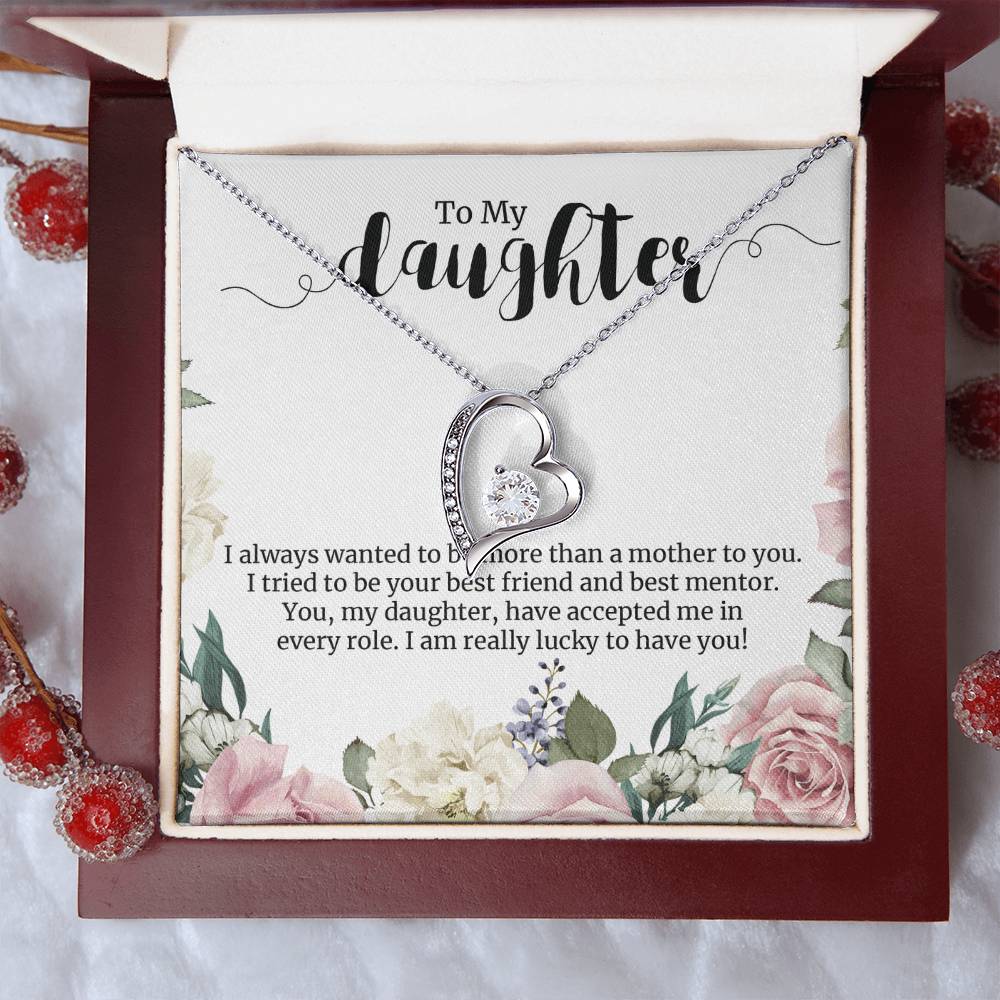 Forever Love Necklace For Daughter - Floral Style