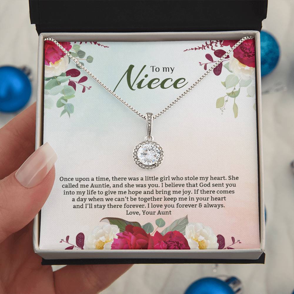 Eternal Hope Necklace For Niece - Red Flowers