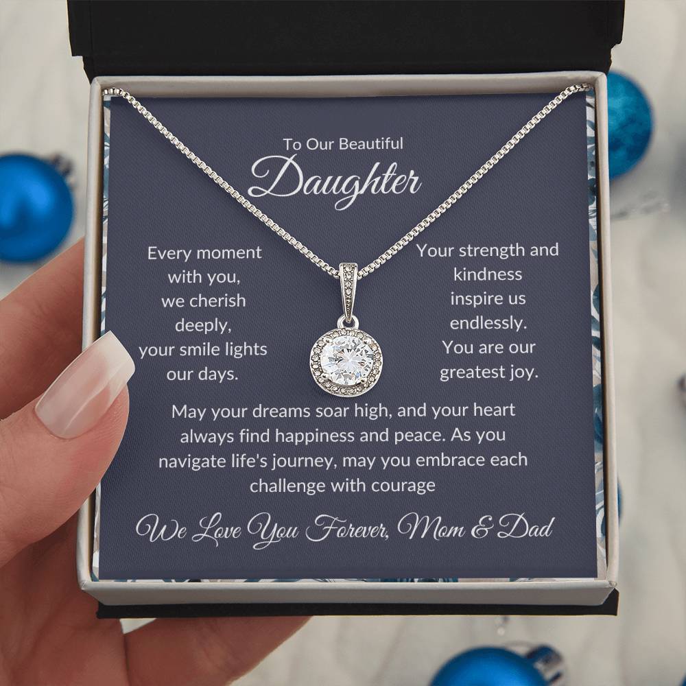 Eternal Hope Necklace For Daughter - Black