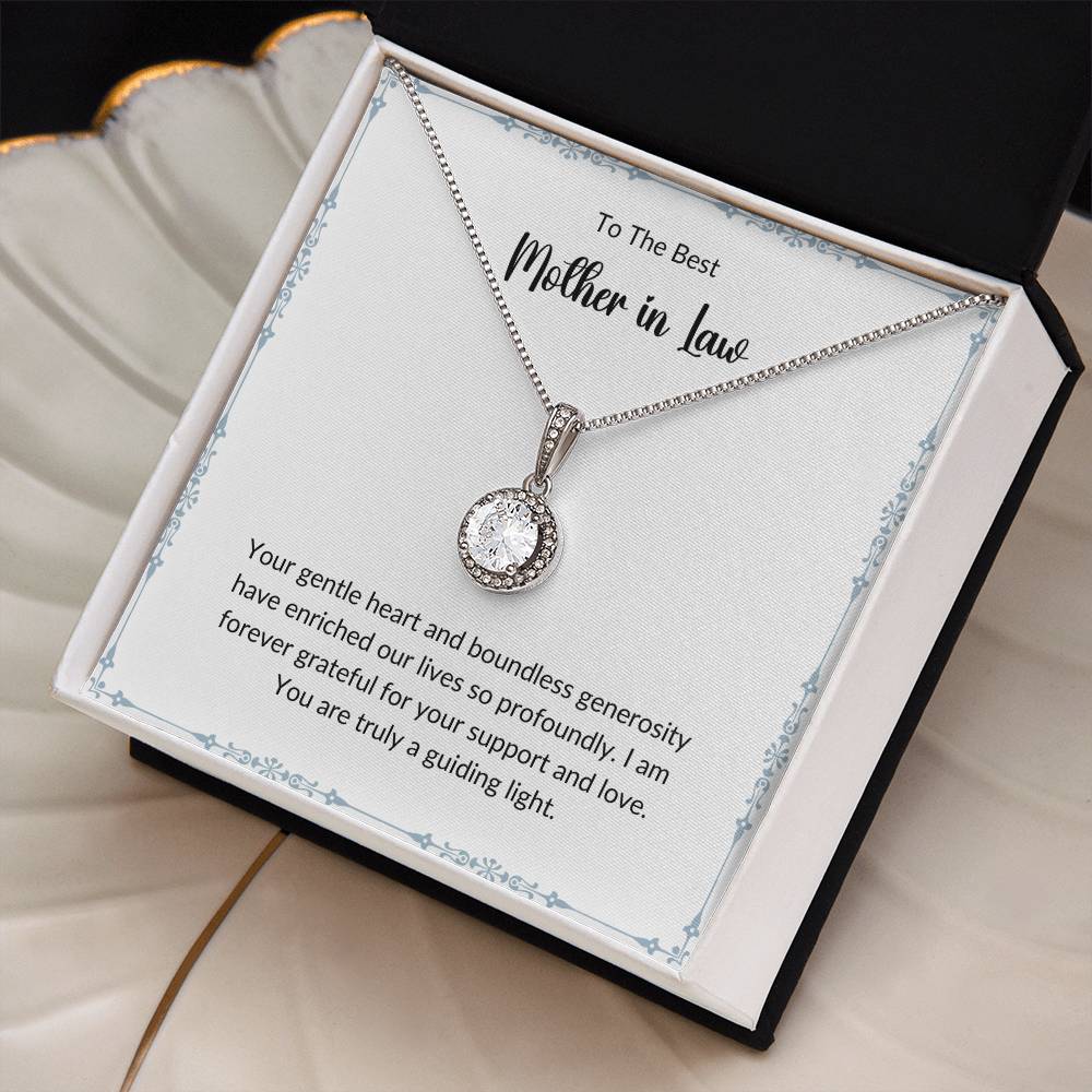 Eternal Hope Necklace For Mother-In-Law - White With Border