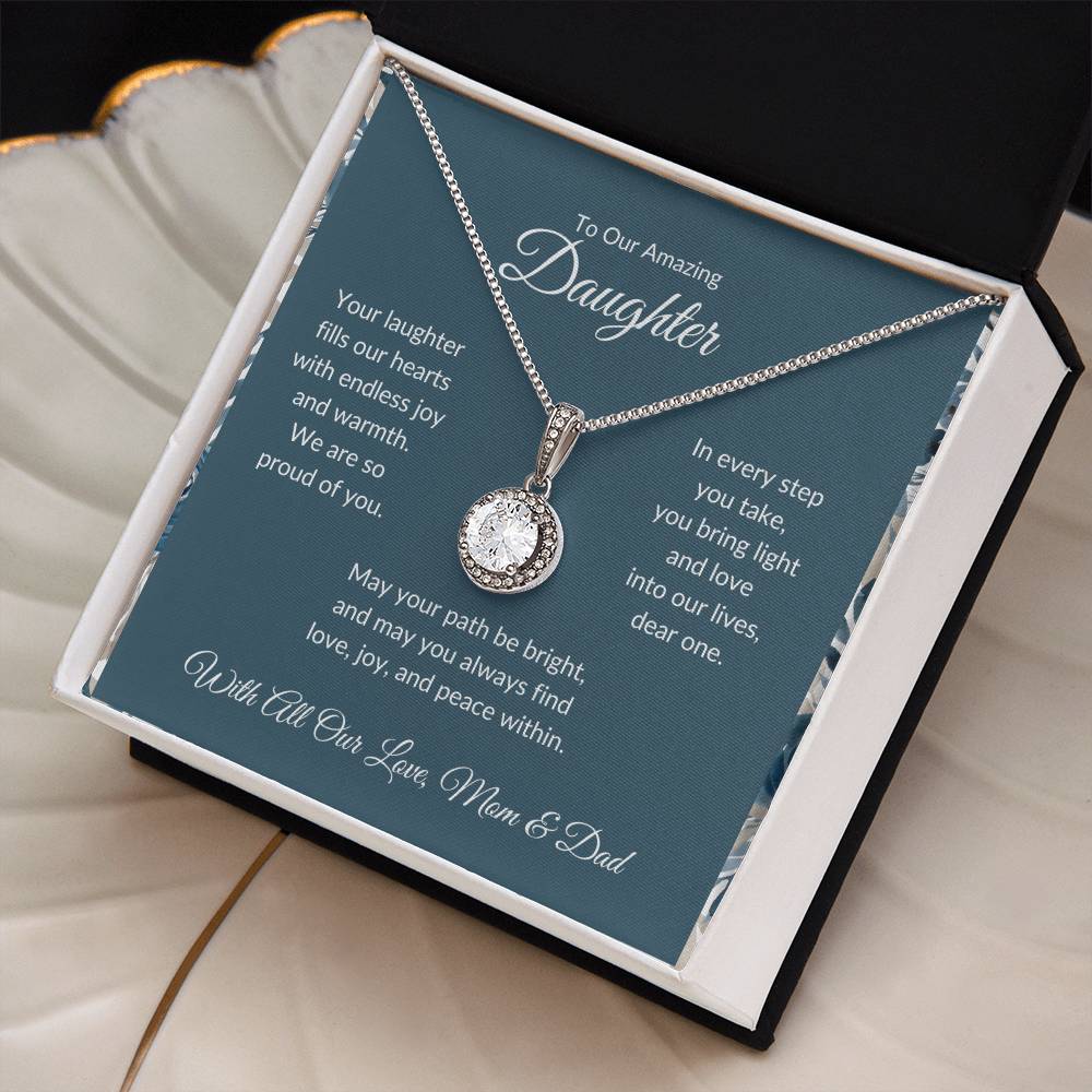 Eternal Hope Necklace For Daughter - Dark Cyan