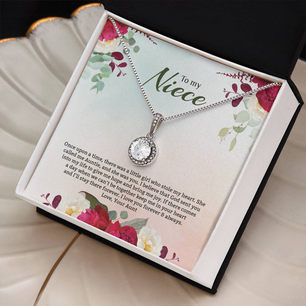 Eternal Hope Necklace For Niece - Red Flowers