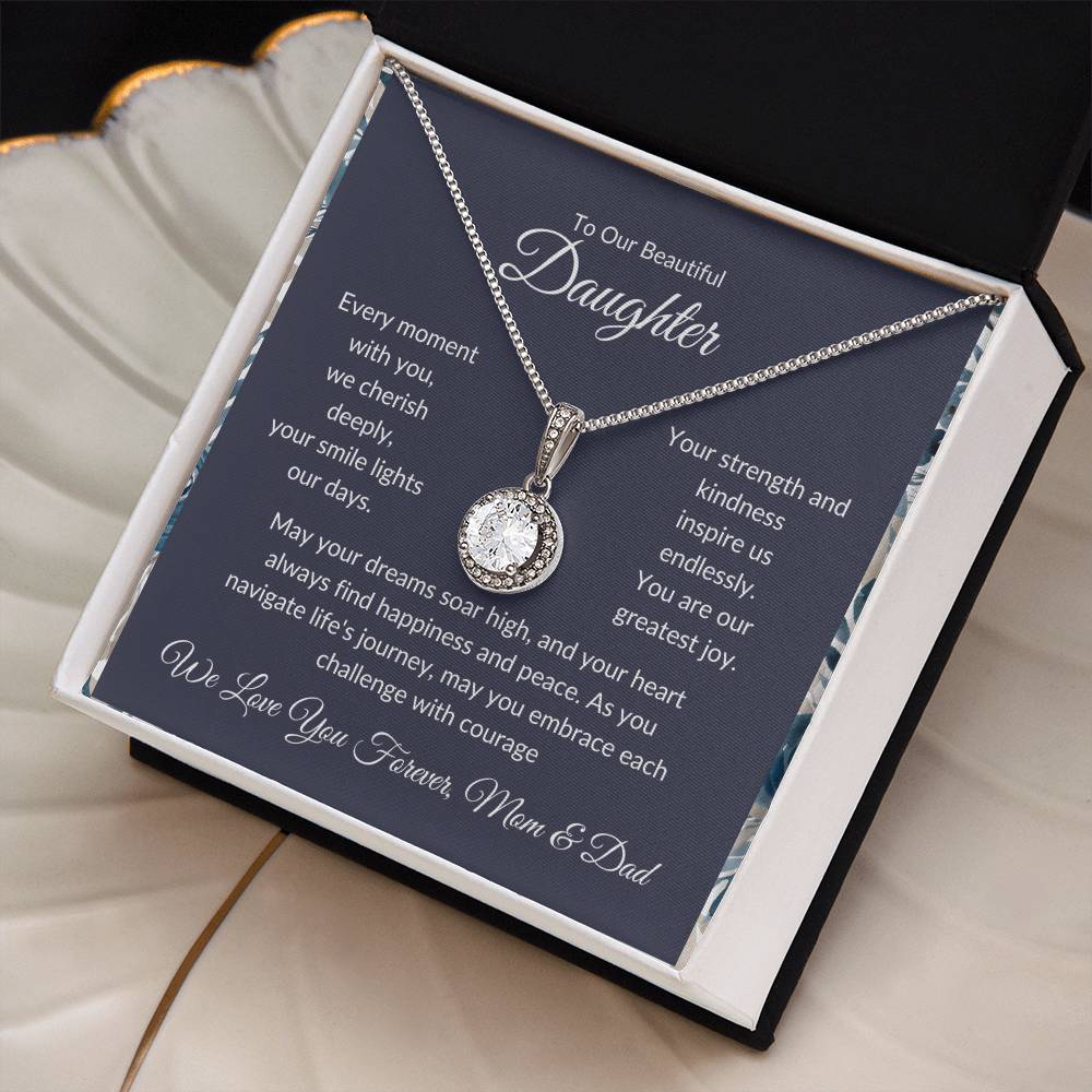 Eternal Hope Necklace For Daughter - Black