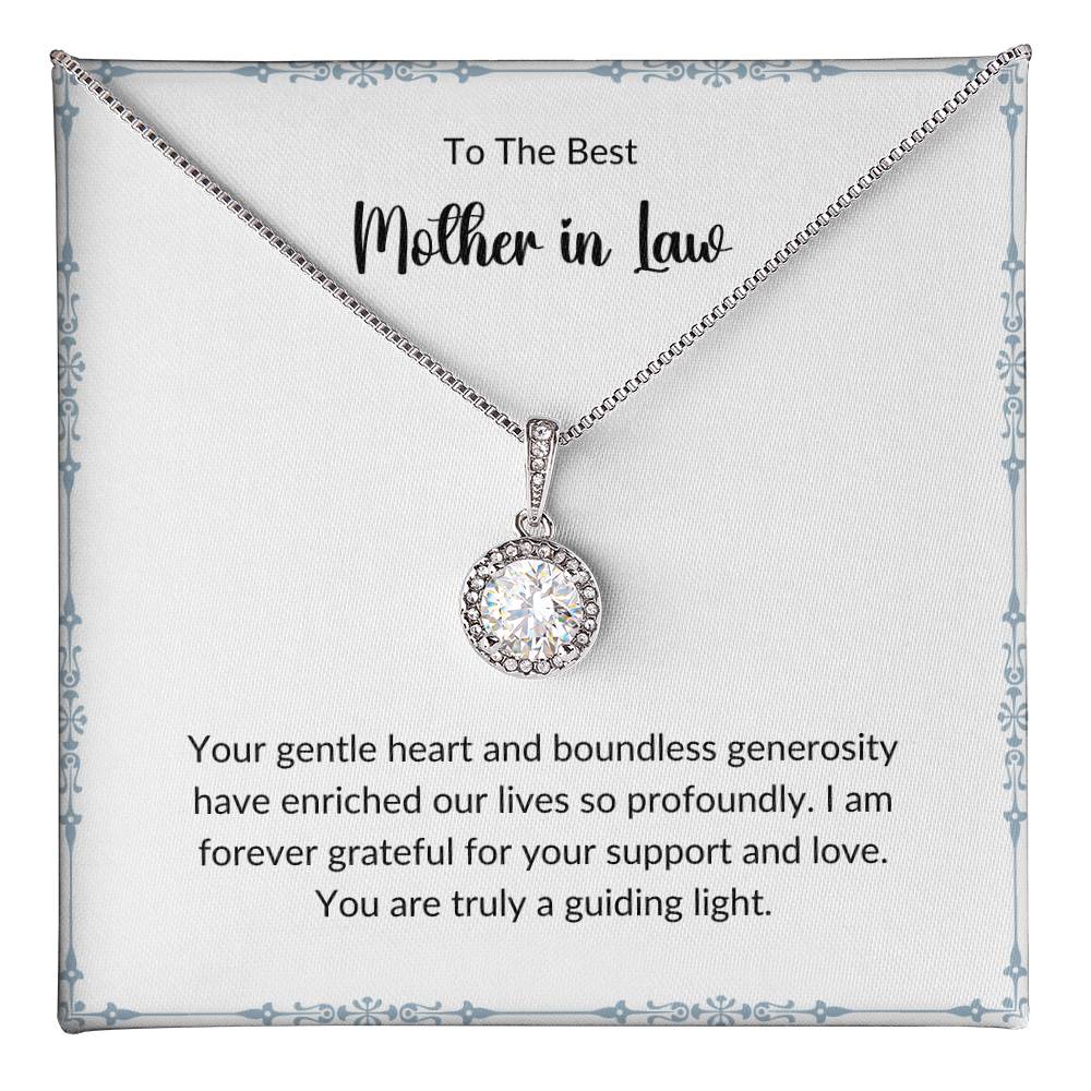 Eternal Hope Necklace For Mother-In-Law - White With Border