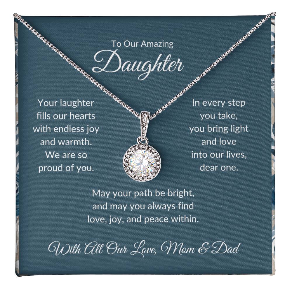 Eternal Hope Necklace For Daughter - Dark Cyan