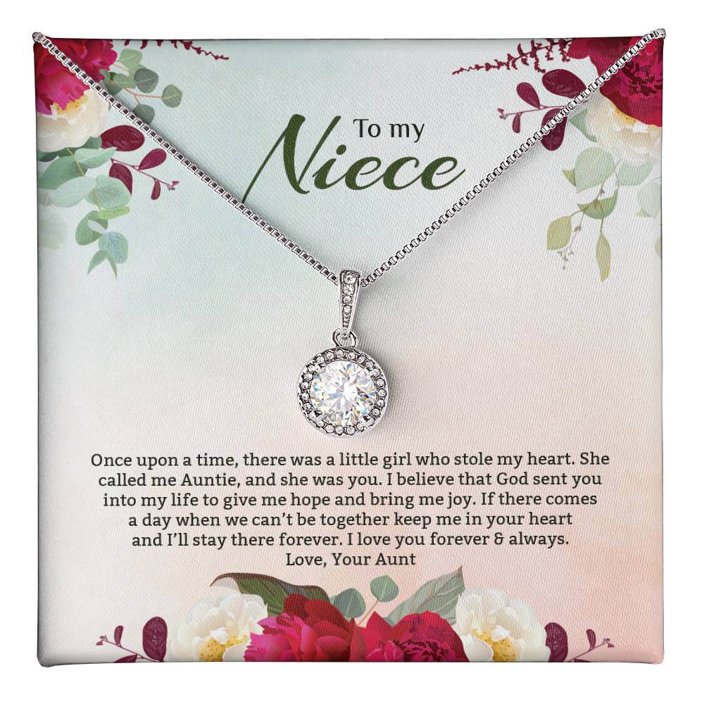 Eternal Hope Necklace For Niece - Red Flowers