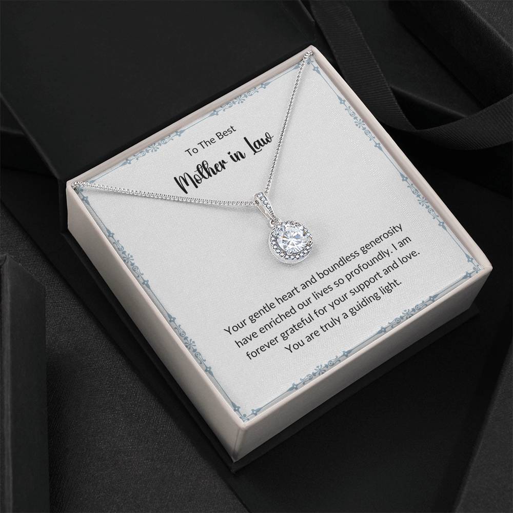 Eternal Hope Necklace For Mother-In-Law - White With Border