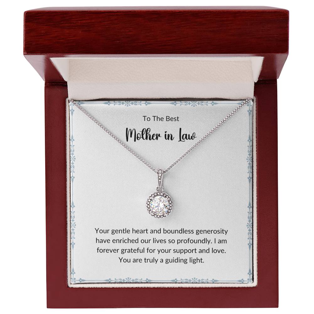 Eternal Hope Necklace For Mother-In-Law - White With Border