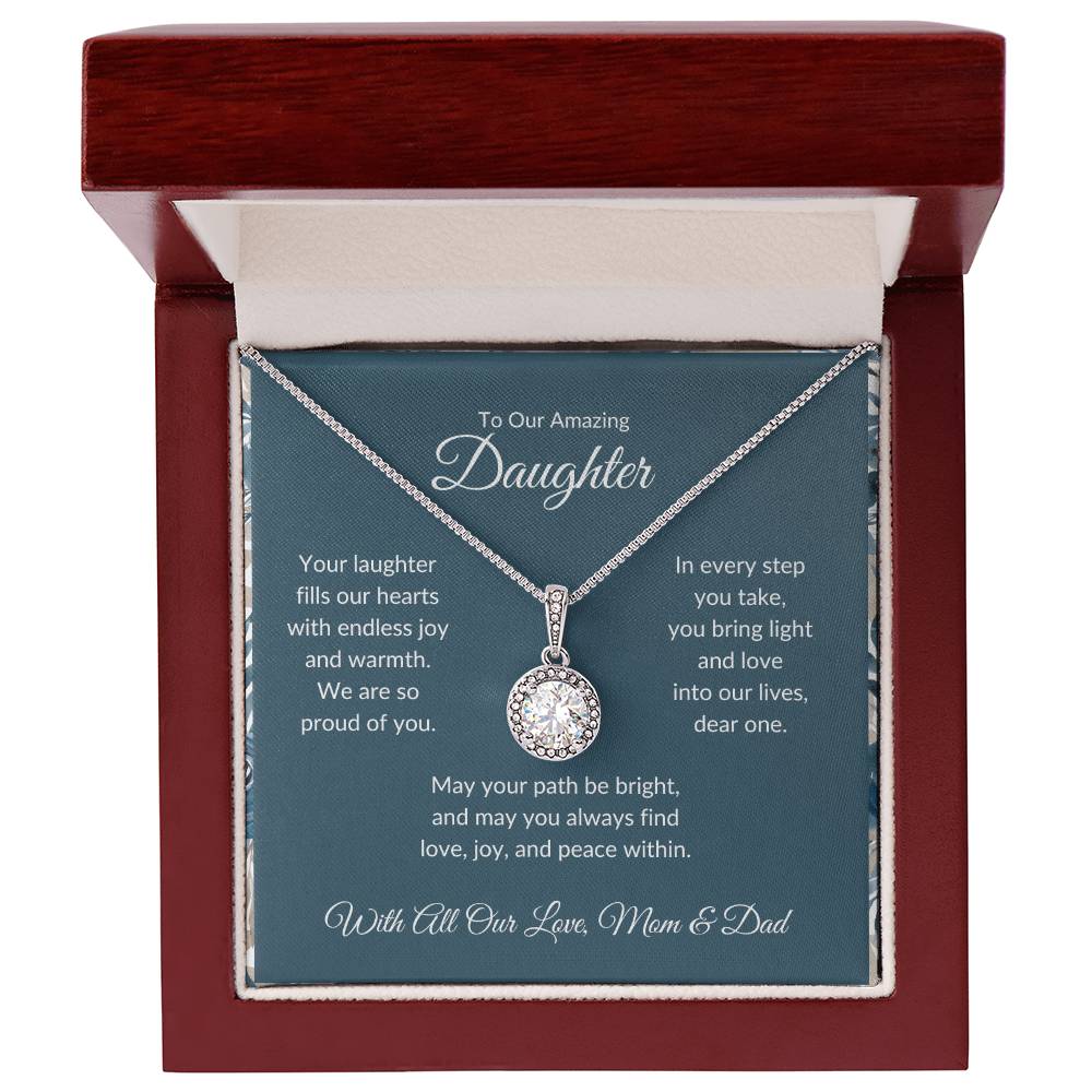Eternal Hope Necklace For Daughter - Dark Cyan