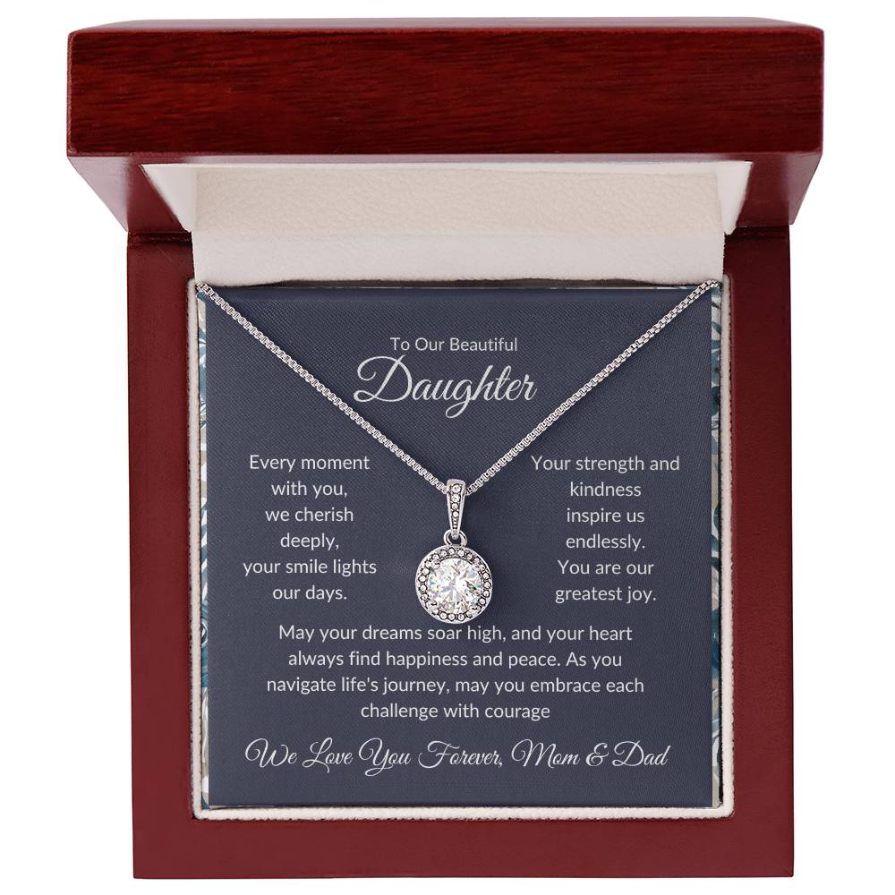 Eternal Hope Necklace For Daughter - Black