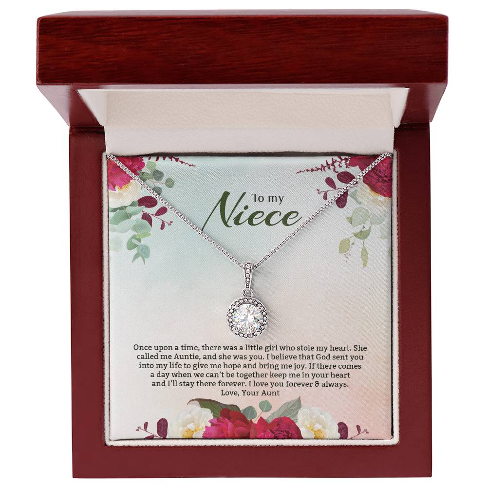 Eternal Hope Necklace For Niece - Red Flowers