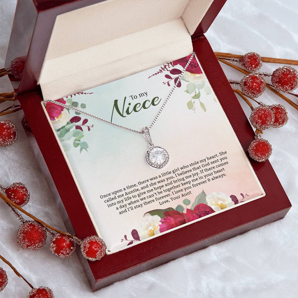 Eternal Hope Necklace For Niece - Red Flowers