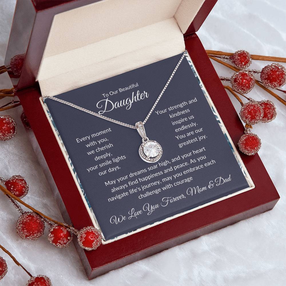 Eternal Hope Necklace For Daughter - Black