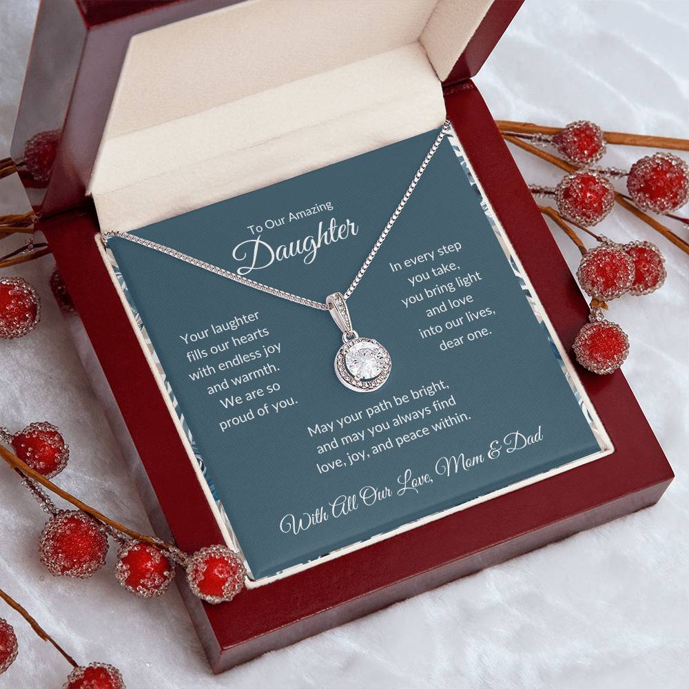 Eternal Hope Necklace For Daughter - Dark Cyan