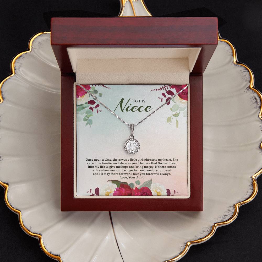 Eternal Hope Necklace For Niece - Red Flowers