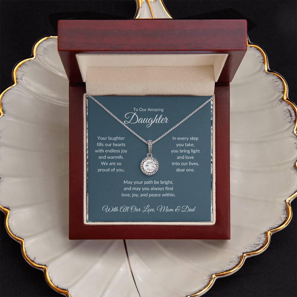 Eternal Hope Necklace For Daughter - Dark Cyan