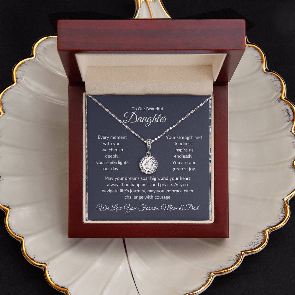 Eternal Hope Necklace For Daughter - Black
