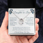 Lucky In Love Necklace For Daughter-In-Law - Leafy White
