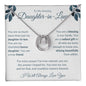Lucky In Love Necklace For Daughter-In-Law - Leafy White