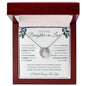 Lucky In Love Necklace For Daughter-In-Law - Leafy White