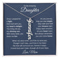 Vertical Name Necklace For Daughter - Personalized - Black
