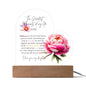 Acrylic Heart Plaque For Daughter - Corner Bright Floral