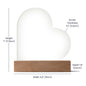Acrylic Heart Plaque For Daughter - Corner Bright Floral