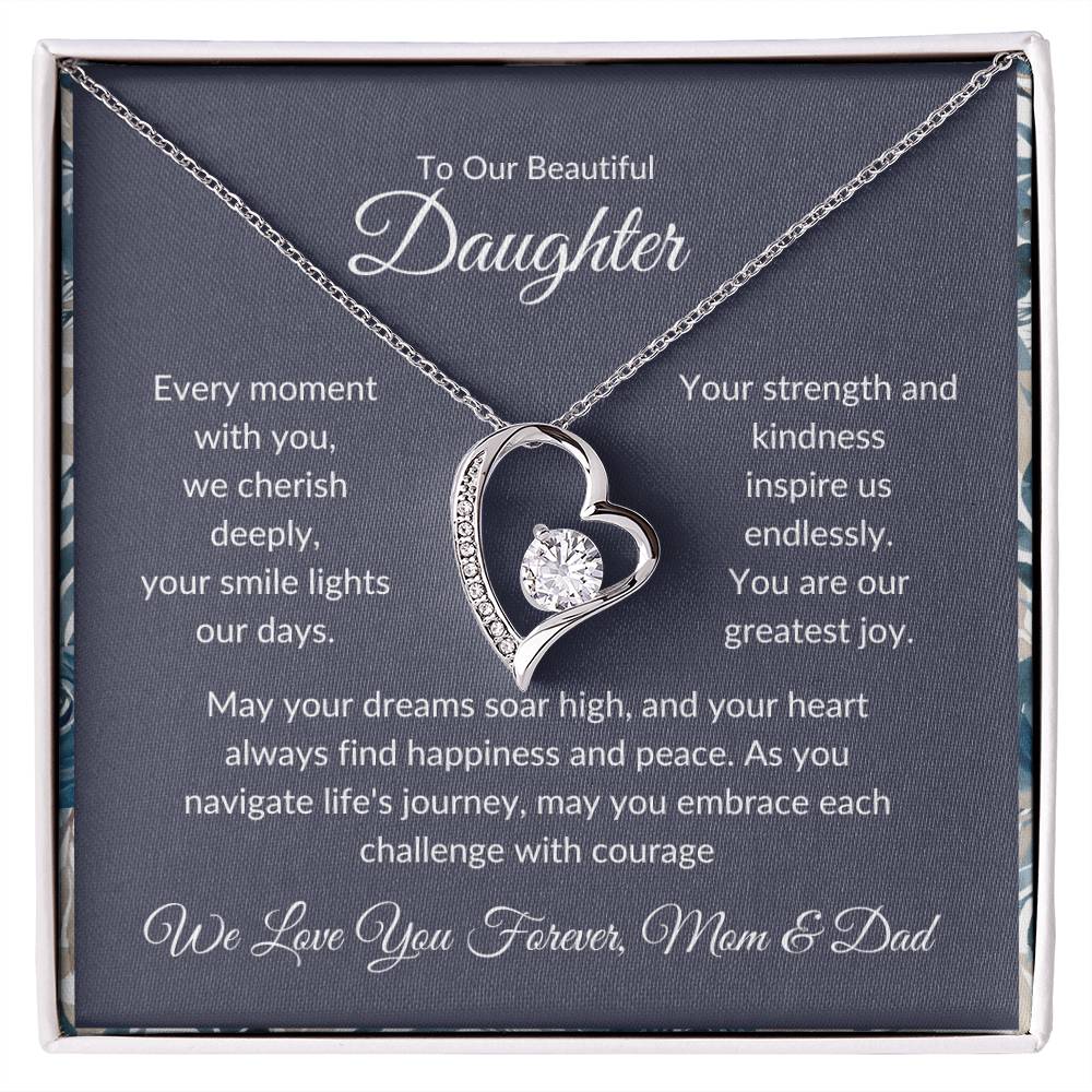 Forever Love Necklace For Daughter - Dark