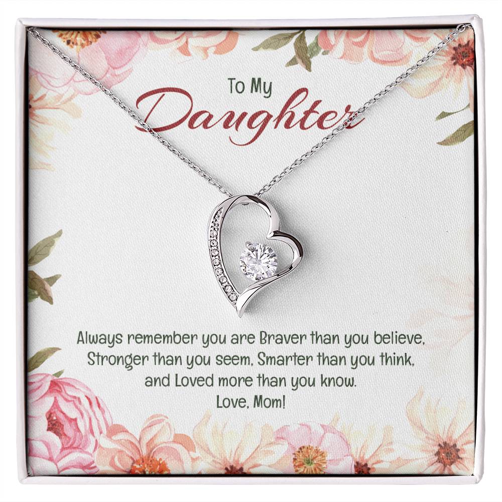 Forever Love Necklace For Daughter - Floral Delight