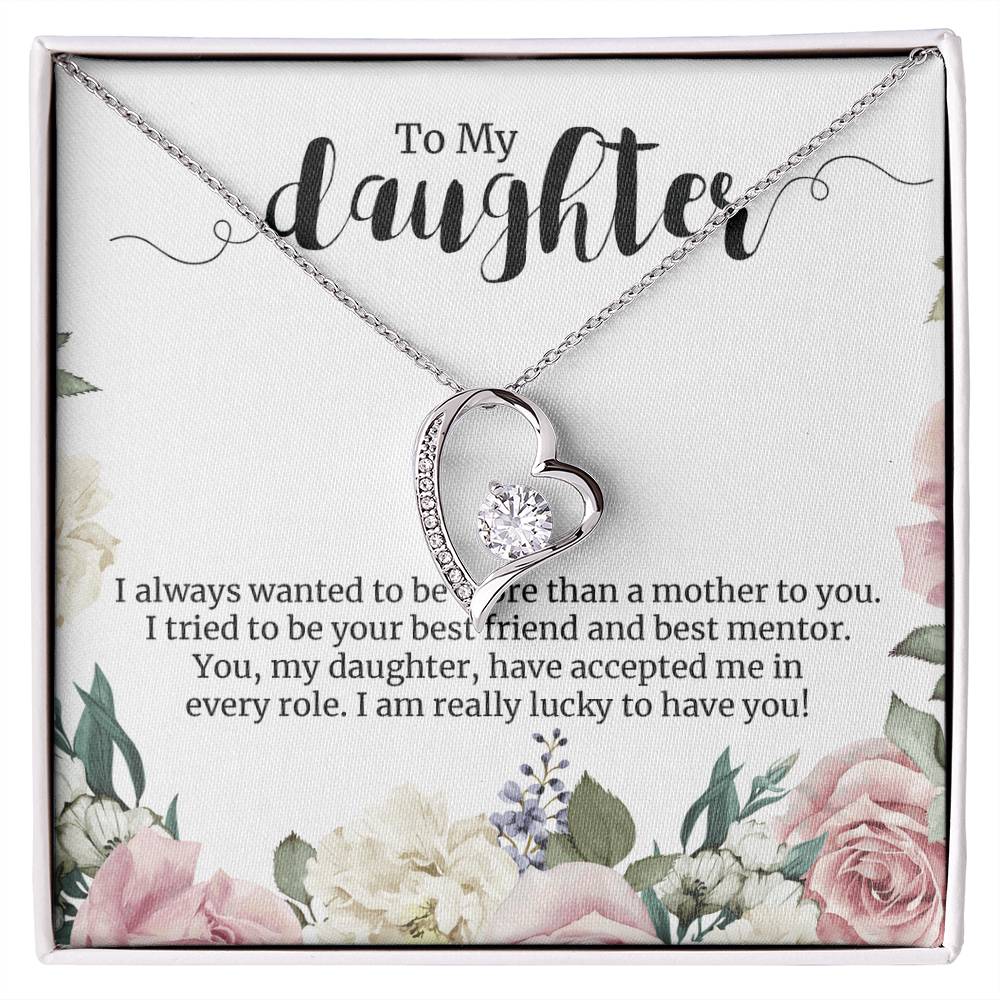 Forever Love Necklace For Daughter - Floral Style