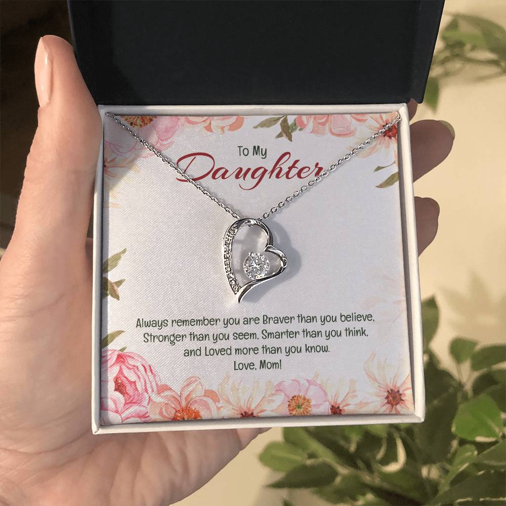 Forever Love Necklace For Daughter - Floral Delight