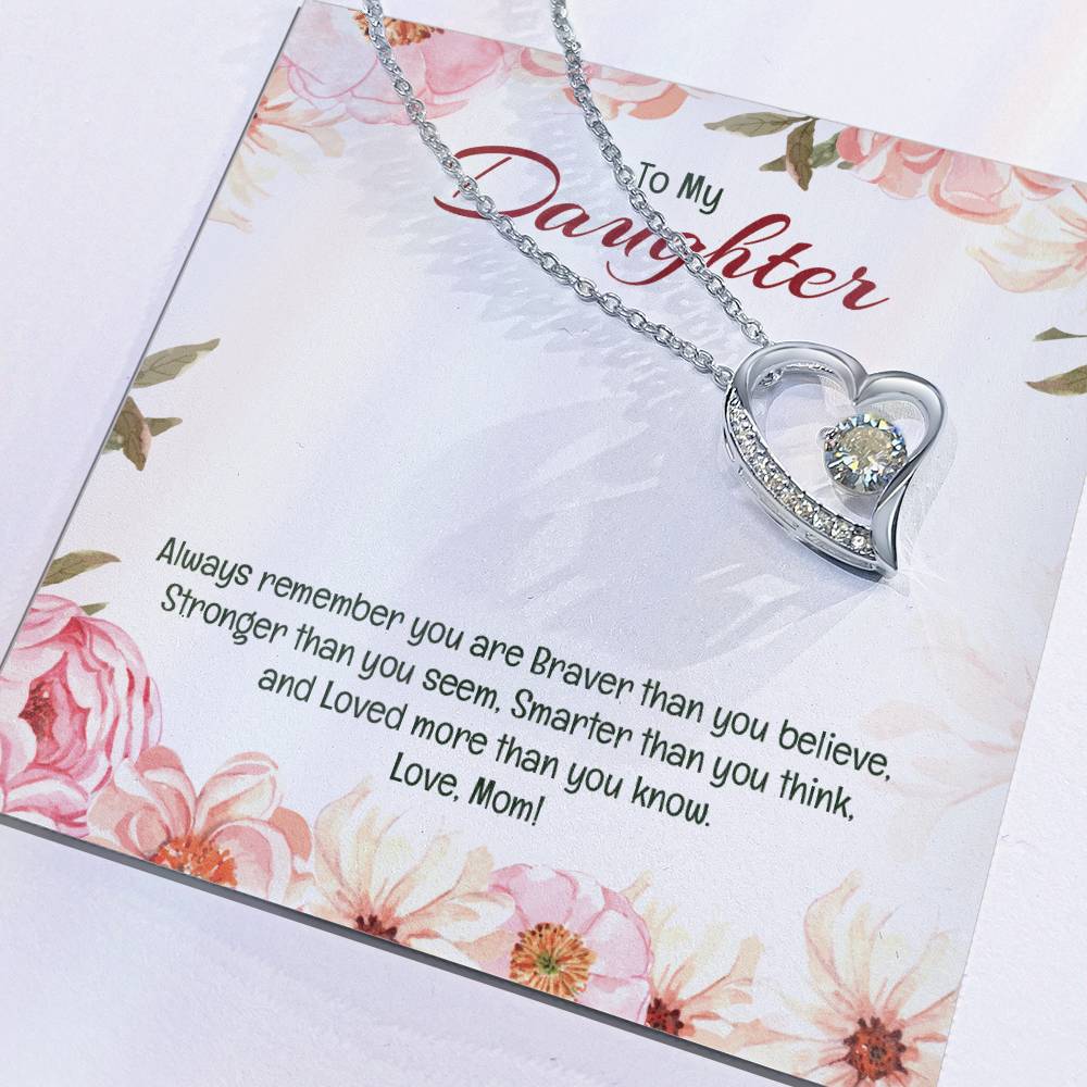 Forever Love Necklace For Daughter - Floral Delight
