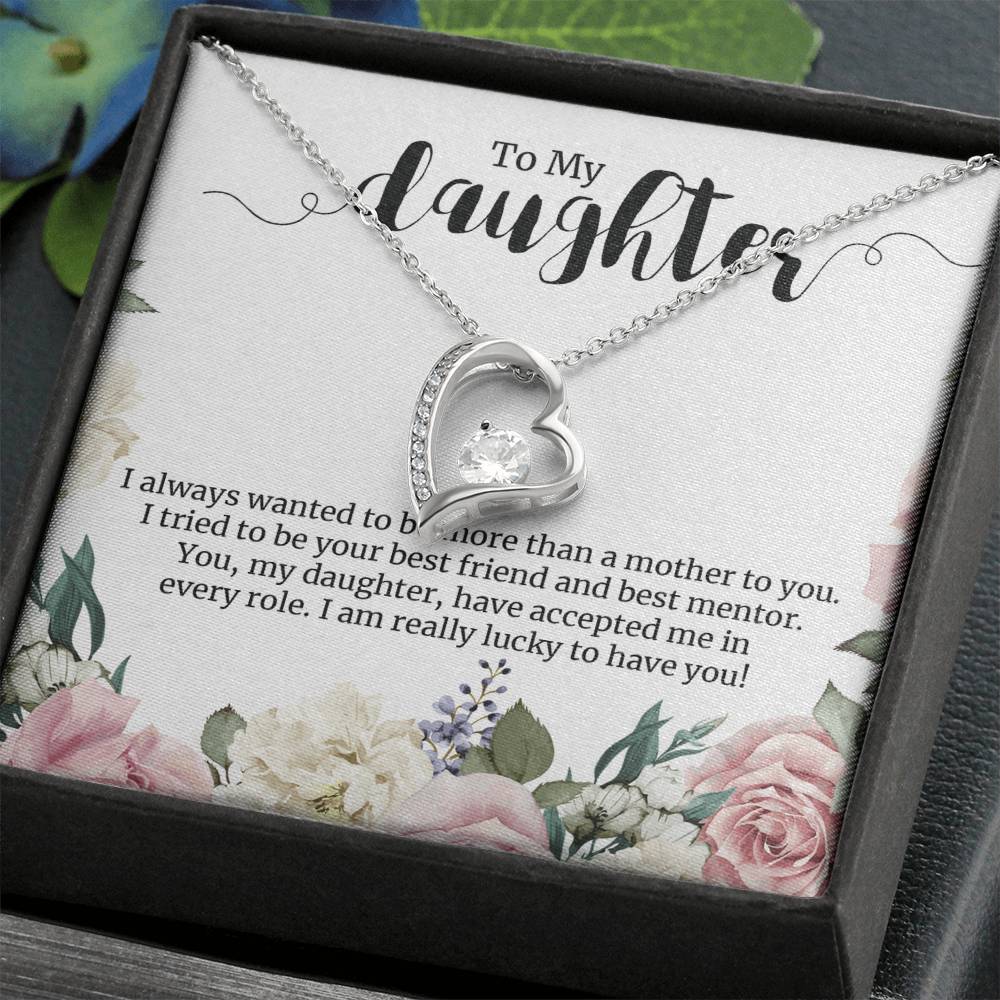 Forever Love Necklace For Daughter - Floral Style
