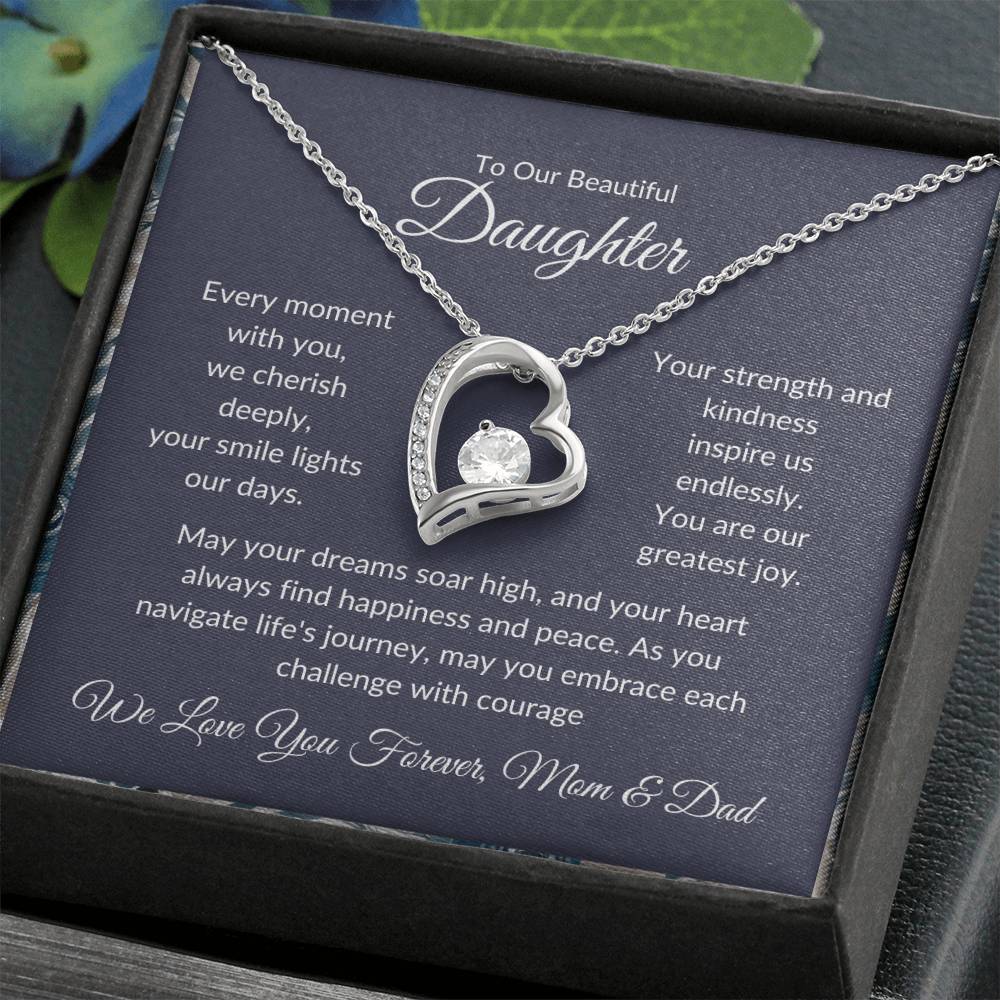Forever Love Necklace For Daughter - Dark
