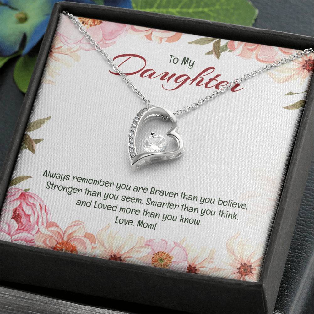 Forever Love Necklace For Daughter - Floral Delight