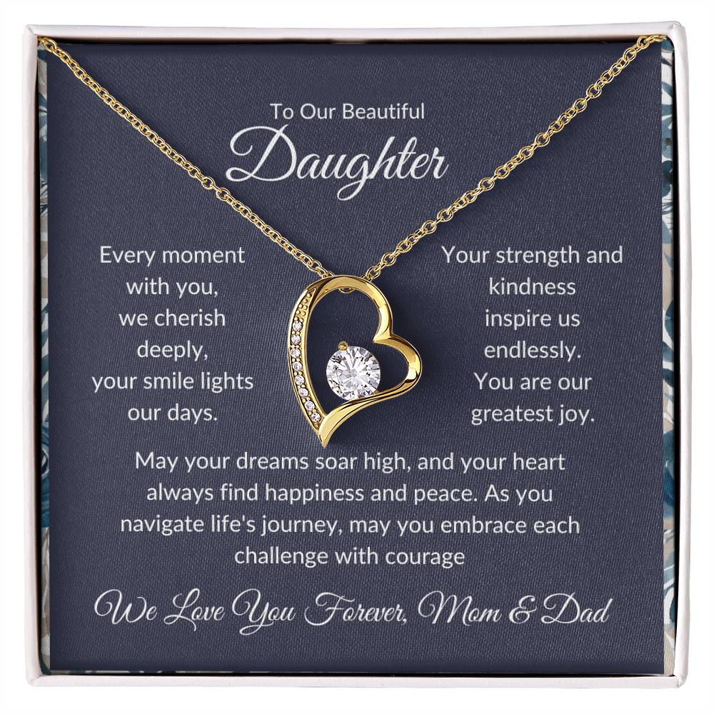 Forever Love Necklace For Daughter - Dark