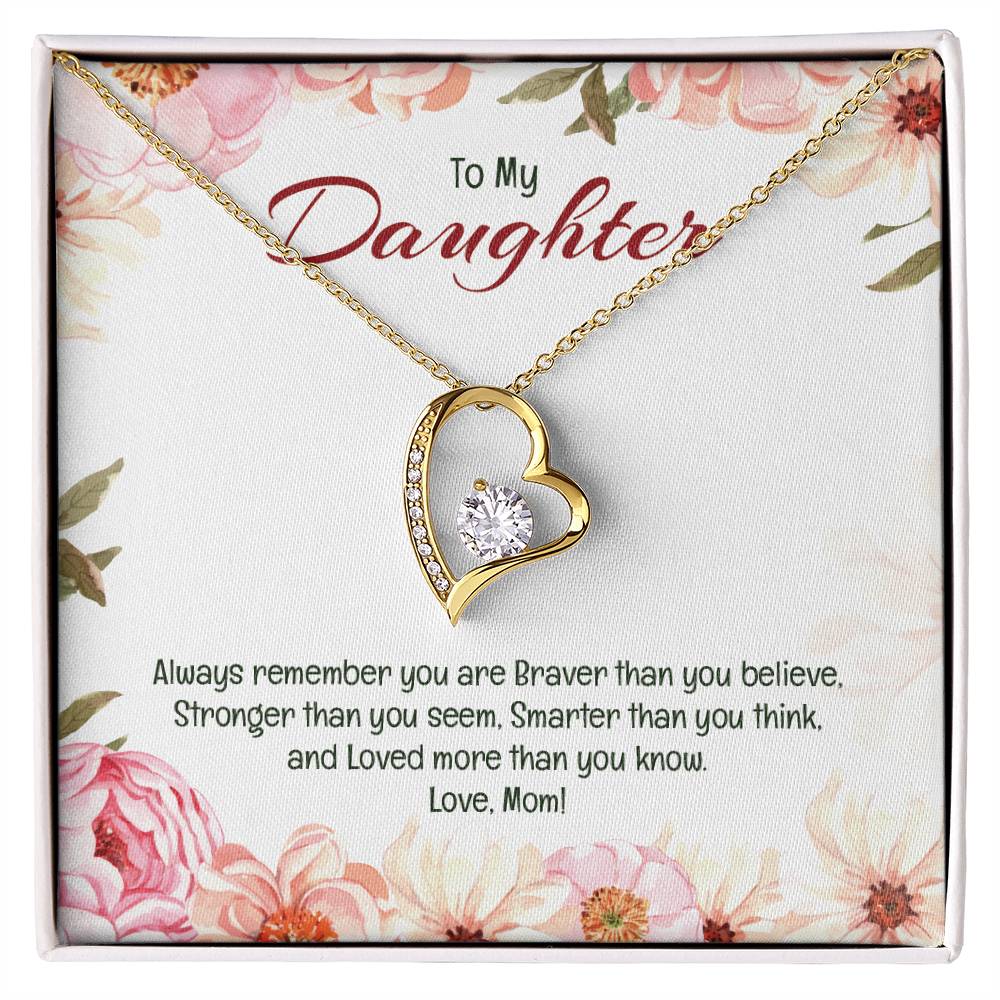 Forever Love Necklace For Daughter - Floral Delight