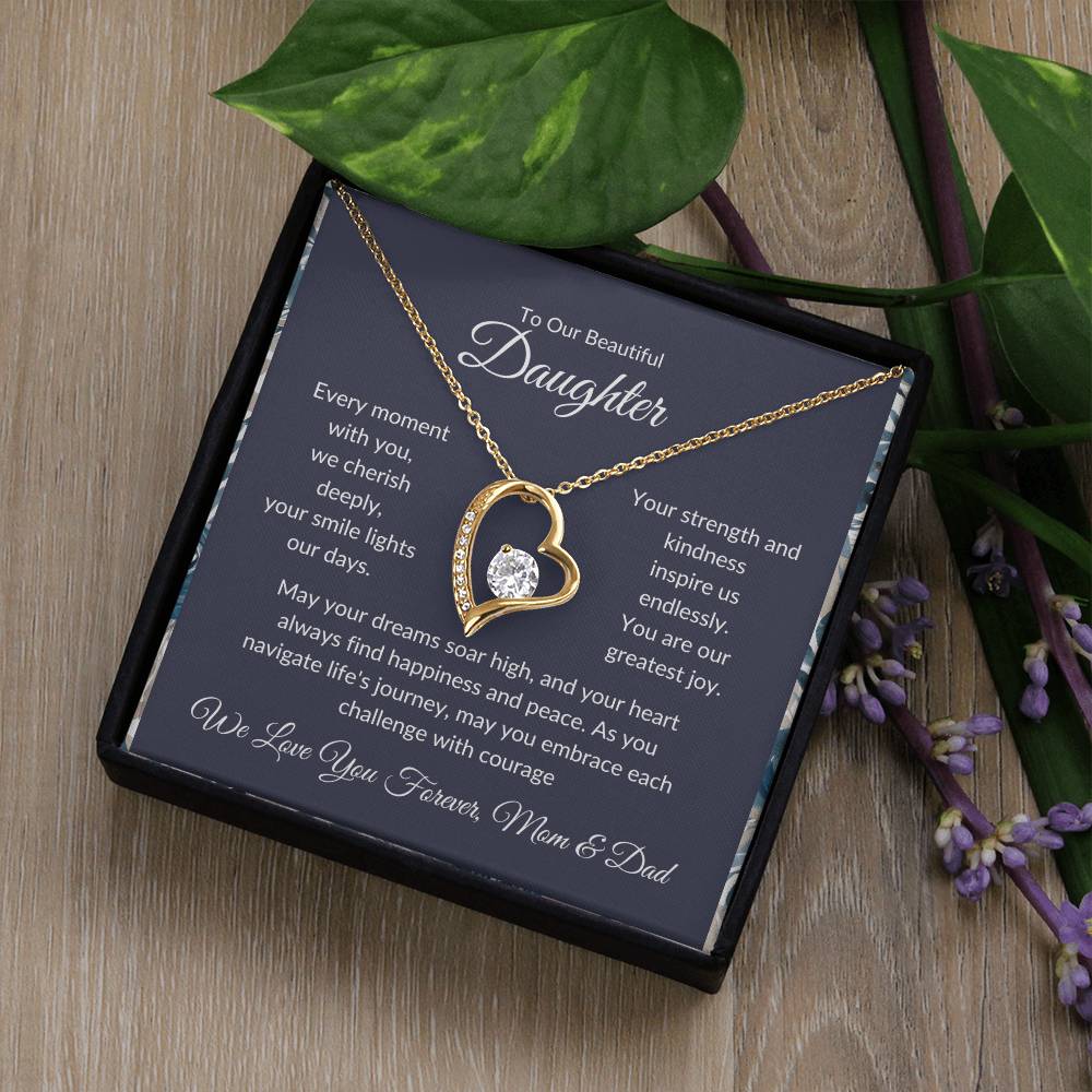 Forever Love Necklace For Daughter - Dark