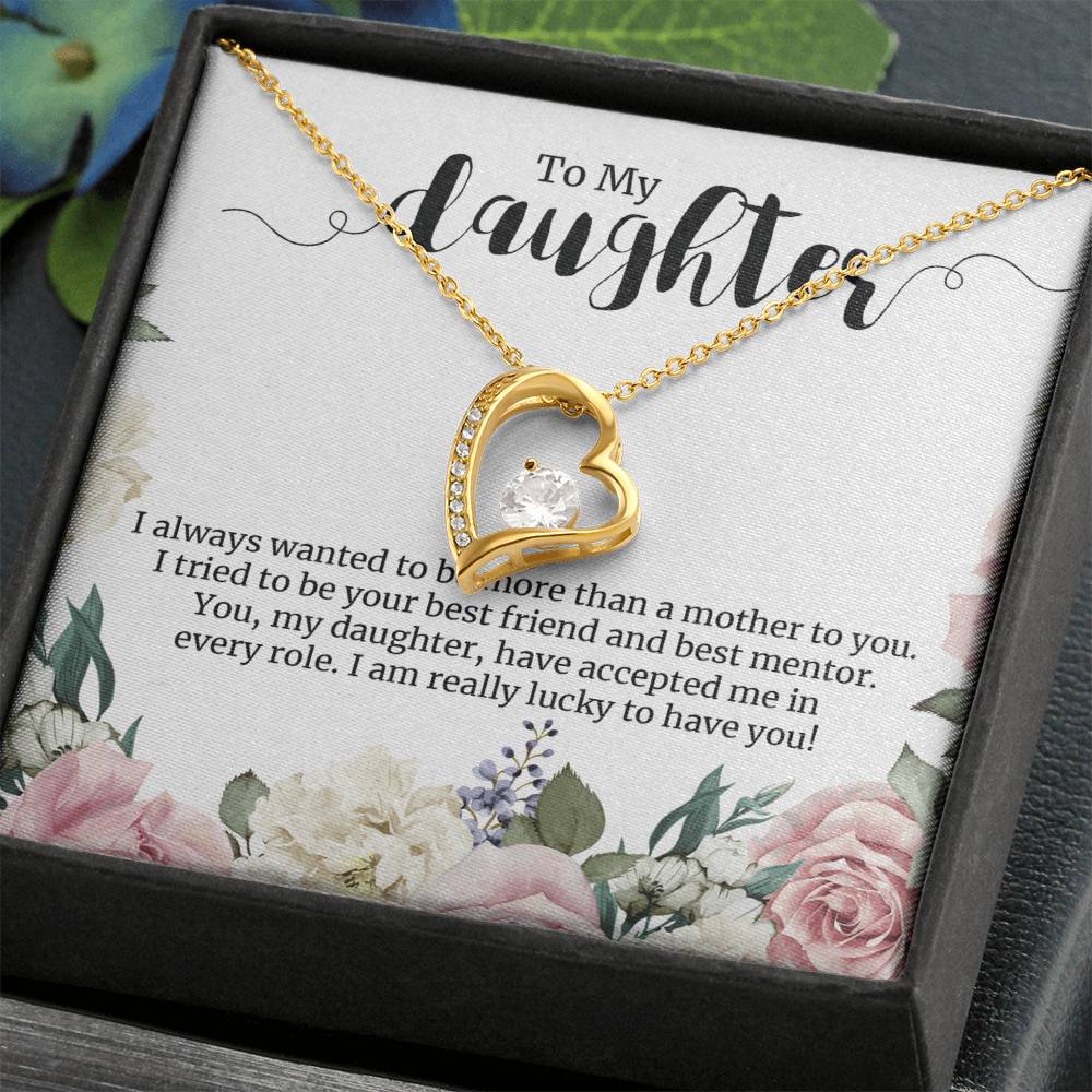 Forever Love Necklace For Daughter - Floral Style