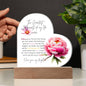 Acrylic Heart Plaque For Daughter - Corner Bright Floral