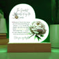 Acrylic Heart Plaque For Daughter - Corner Bright Floral