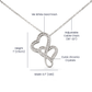Heart To Heart Necklace For Daughter - Dark Blue