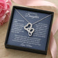 Heart To Heart Necklace For Daughter - Dark Blue