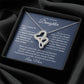 Heart To Heart Necklace For Daughter - Dark Blue