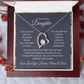 Forever Love Necklace For Daughter - Dark