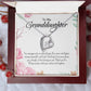 Forever Love Necklace For Granddaughter - Corner Roses on White