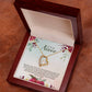 Forever Love Necklace For Niece - Red Flowers