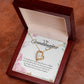 Forever Love Necklace For Granddaughter - Corner Roses on White