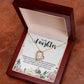 Forever Love Necklace For Daughter - Floral Style
